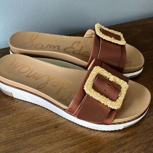 Sam Edelman Leather Slides